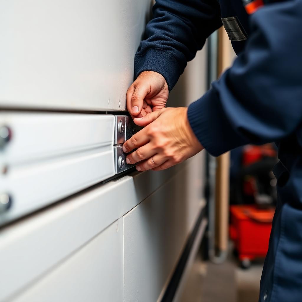 Professional garage door installation service by Wenatchee Garage Doors technician